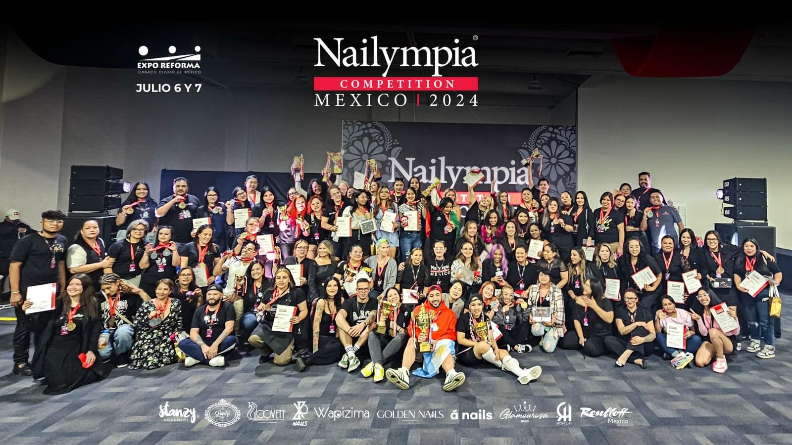 The winners at Nailympia Mexico 2024